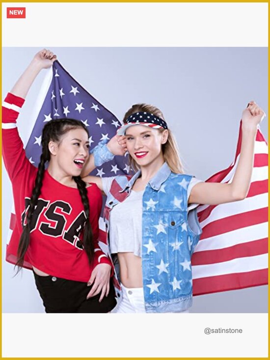 12 Pack Patriotic Sun Visors Adjustable Cotton Summer Hats for Women Men main image 5